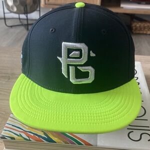 Black and Neon Green Baseball Cap